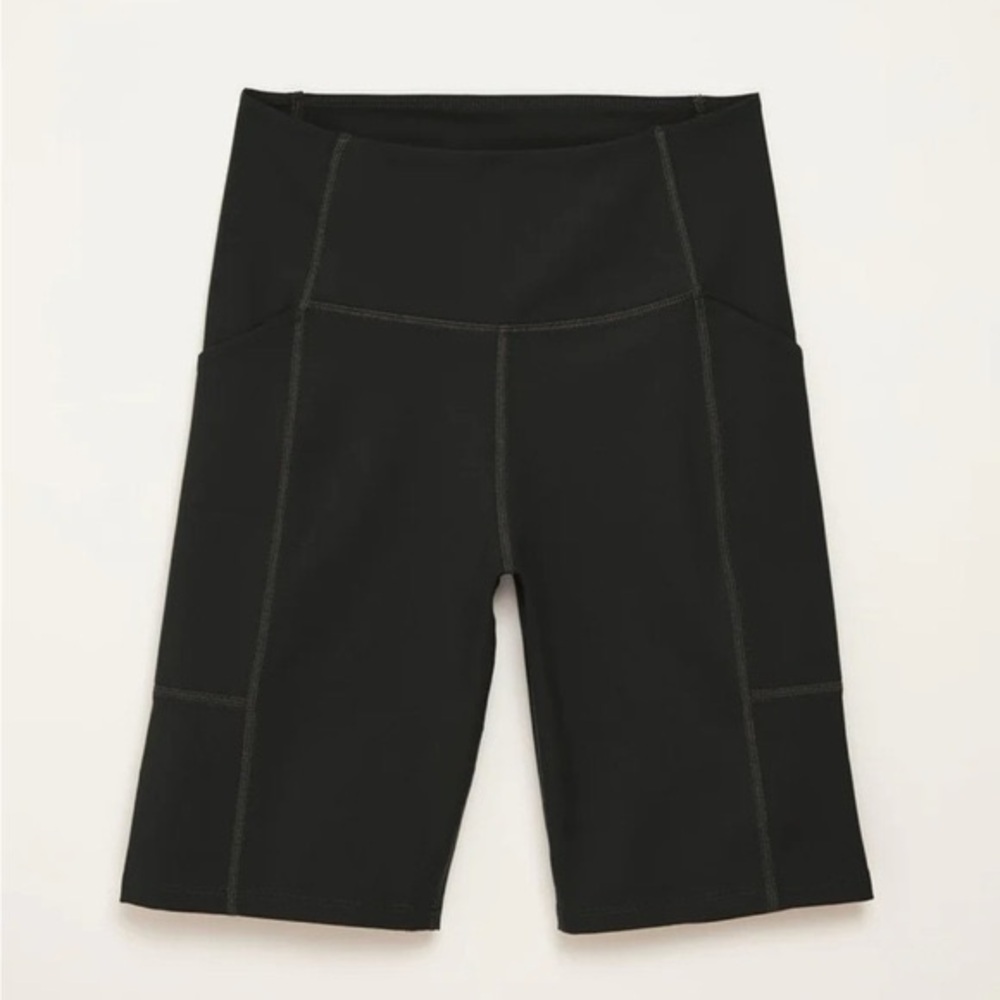 GIRLFRIEND COLLECTIVE Black High-Rise Pockets Bike Biker Shorts Size XS